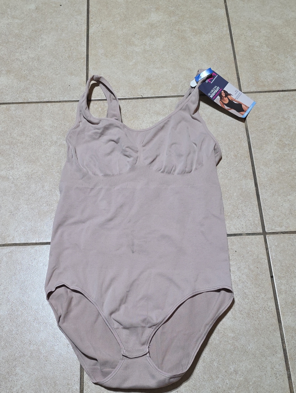 Maidenform Beige Seamless Bodysuit
